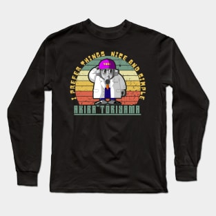 Akira Toriyama-Quote Retro Sunset Long Sleeve T-Shirt